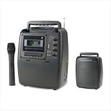 Wireless VHF Portable Amplifier System with Cassette Recorder/Player