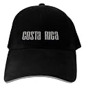 CAPS BLACK EMBROIDERY " SIMPLE WORD COSTA RICA "