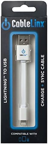 CableLinx Lightning to USB Charge & Sync 3.5" Cable - White (non-MFi)