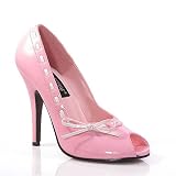 SEDUCE 219 Spike Angel, baby pink/white patent-size 10