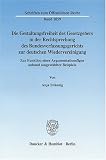 Die Gestaltungsfreiheit des Gesetzgebers in der Rechtsprechung des Bundesverfassungsgerichts zur deutschen Wiedervereini