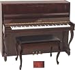 45 Chippendale Console Piano (Walnut Polish)