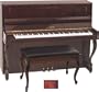 45" Chippendale Console Piano (Walnut Polish)