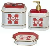 NCAA Mississippi State Bulldogs 3-Piece Bathroom Gift Set