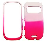 Nokia C7 Leather Finish Two Tone, White and Hot Pink Hard Case/Cover/Facepl ....