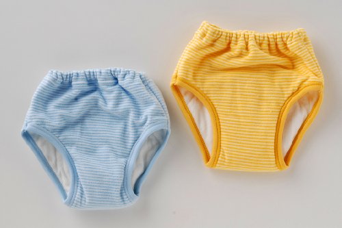 (チャックル) chuckle 6層ボーダートレーニングパンツ2枚組 サックス 100cm W4181-100-30