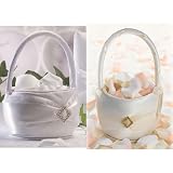 Review Yacanna  / Diamond Wedding Flower Girl Basket - Ivory Color