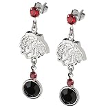 Chicago Blackhawks Crystal Logo Earrings