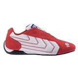 SPARCO SHOES PITLANE CANVAS - SIZE 42 - RED/WHITE (00120PLBC42ROBI)