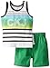 Calvin Klein Baby-Boys Infant Tank Top with Green Shorts
