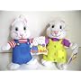 Max and Ruby 2pc Plush Doll New