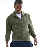 Fruit of the Loom Mens Zip Through Hooded Sweatshirt Hoodie