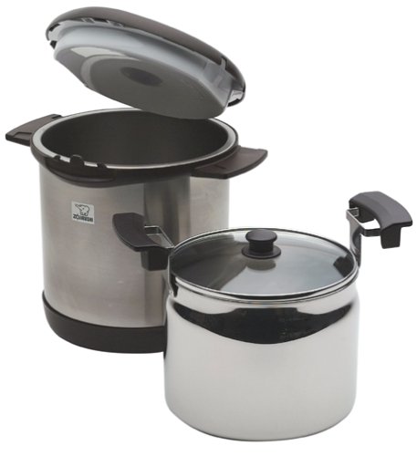 Zojirushi SNAE-B45 4.77 Quart Stainless Thermal Cooking Pot