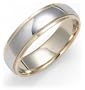 14k Two-Tone 6mm Engraved Band