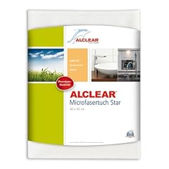 ALCLEAR Microfasertuch Star Spezialtuch, entfernt Kalkr�nder ohne Chemie, 40x45 cm weiss, feinste Tuchstruktur