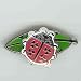 Golf Ball Marker Magnetic Lady Bug on a Leaf