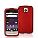 Red Rubberized Snap-On Hard Skin Case Cover for LG Optimus M MS690 Metro-PCS Phone by Electromaster