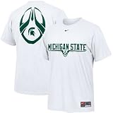 Nike Michigan State Spartans White 2008 Team Issue T-shirt