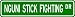 Nguni stick fighting Street Sign ~ Martial Arts Gift ~ Aluminum