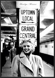 Marilyn Monroe Grand Central Station New York Poster Dry Mounted Wood Framed,.