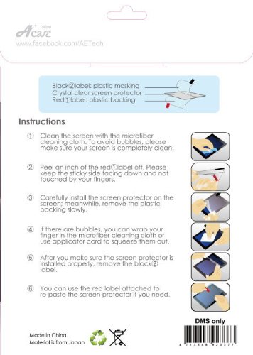 Acase(TM) Apple iPad 2 / iPad 3 (The New iPad) AcaseView Screen Protector Film Clear (Invisible) (3-Pack)