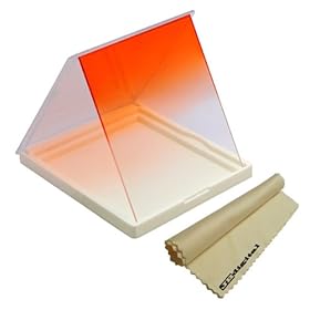 Orange Graduated Square Color Filter for COKIN P Series System + JB Microfiber Lens Cleaning Cloth