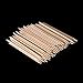 Tinksky 100pcs Multi-functional Nail Art Polish Orange Wood Sticks Cuticle Pusher Removers