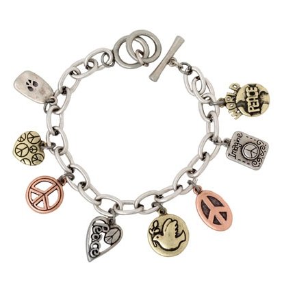 Peace Theme Designer Style Charm Bracelet Fashion Jewelry