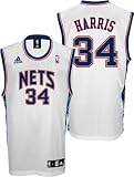 Devin Harris Jersey: adidas White Replica #34 New Jersey Nets Jersey - Small