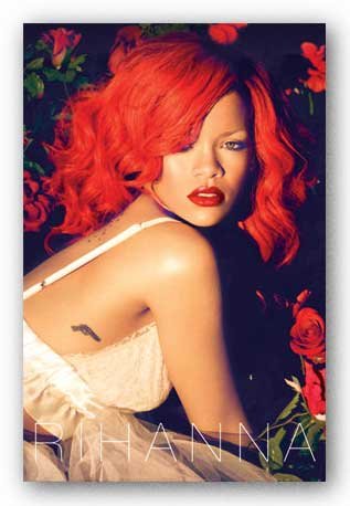 Rihanna - Roses Wall Poster 22 X 34 Poster Print, 22x34 Rihanna - Roses Wall Poster 22 X 34 Poster Print, 22x34