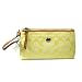 コーチ　シグネチャー　クラッチ・リストレット　（イエロー）    Coach Signature Clutch Wristlet F42537