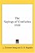 Book The Sayings of Confucius 1920