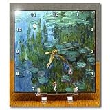Monets Water Lillies Painting - 6x6 Desk Clock
