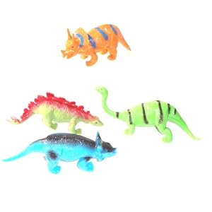 Large Collectible Soft & Stretchy Jurassic Dinosaurs Set of 4