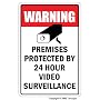 VIDEO SURVEILLANCE ~Sign~ Property Protected by 24 Hour