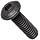 12.9 Alloy Steel Socket Cap Screw, Metric, Button Head, Internal Hex Drive, Black Oxide Finish, Meets EN ISO 7380 Specifications, M2.5-0.45, 8mm Length, Pack Of 100