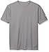 Duofold Boys' Big Double Dry Short Sleeve Tee, Stone Gray, Large