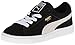 PUMA Suede Junior Sneaker (Little Kid/Big Kid) , Black/White, 1 M US Little Kid
