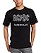 Impact Men's AC/DC Back In Black Short Sleeve T-Shirt,Black,Large
