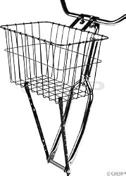 Wald 198 Front Bicycle Basket (14.5 x 9.5 x 9, Black)