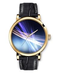 SPRAWL Aanalog Fashion Series Gold Ladies Watches of Genuine Black Leather Strap,Unique Wrist Watch for Women Girls Designed with Pink and purple lines