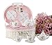 Delton Product Porcelain Tea Set in Basket Mermaid,Pink,10 x 7