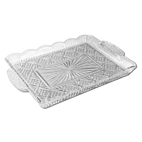 Godinger Dublin 14 by 11-Inch Crystal Rectangular Serving Tray