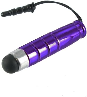 Purple Mini 35mm Stylus Pointer Pen with Lanyard for Touch Screen Devices O361Z