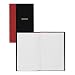 Wilson Jones Miniature Hardbound Account Book, 144 Pages, 7.88 x 5.25 Inch, 28 Lines per Page, Record Ruled, Black (WER20A)