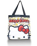 Loungefly Hello Kitty Geometric Tote (Tan with Colored Details)