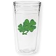 Shamrock 12 oz Slimline Insulated Beverage Tumbler, Clear