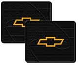 2 Utility Rubber Floor Mats - Chevy Bow Tie