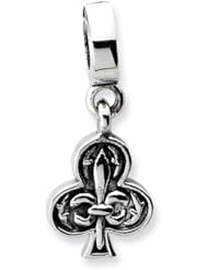 Sterling Silver Reflections Clubs Dangle Bead
