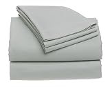 Pike Street 300-Thread-Count Egyptian Cotton Solid King Sheet Set, Sage